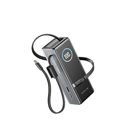 EcoFlow Rapid Power Bank (25000mAH, 170W, 100W Built-In and retractable cables)